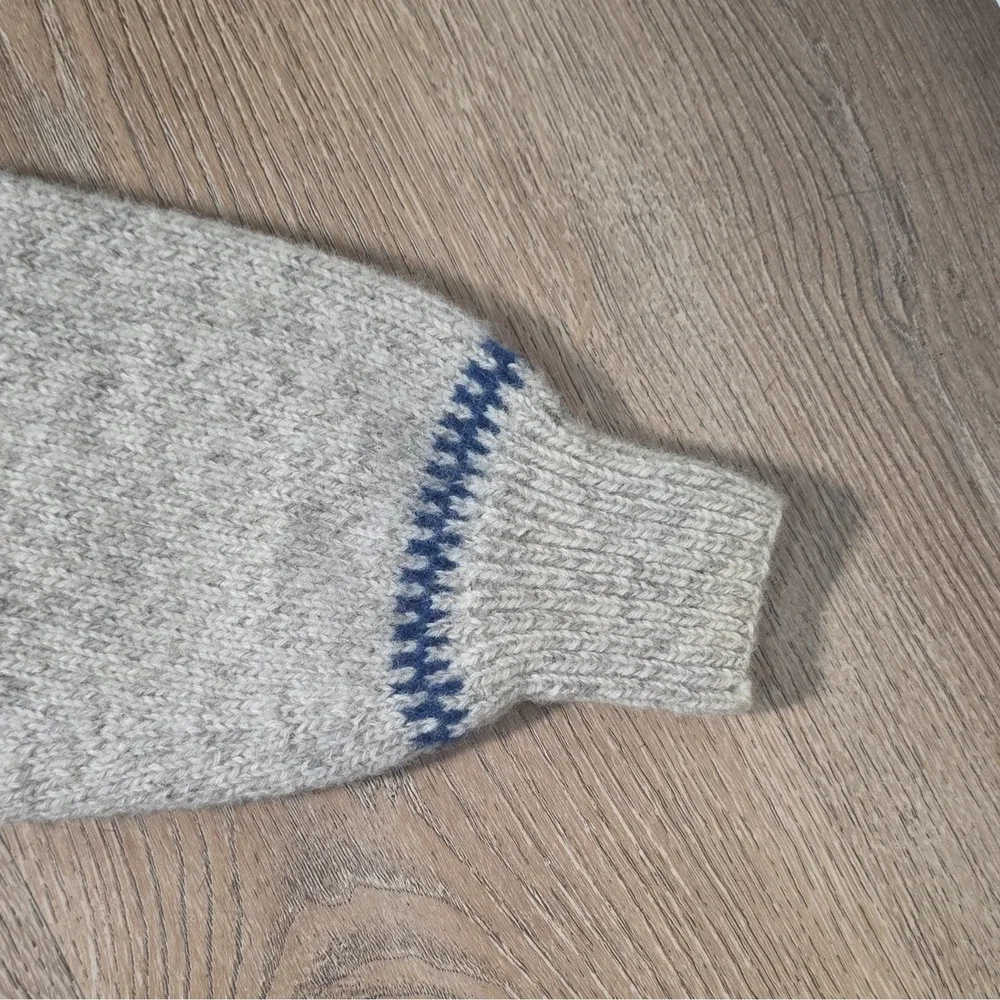 Vintage Danspin Wool Fair Isle Knit Pullover Sweater Crewneck Long Sleeve S
